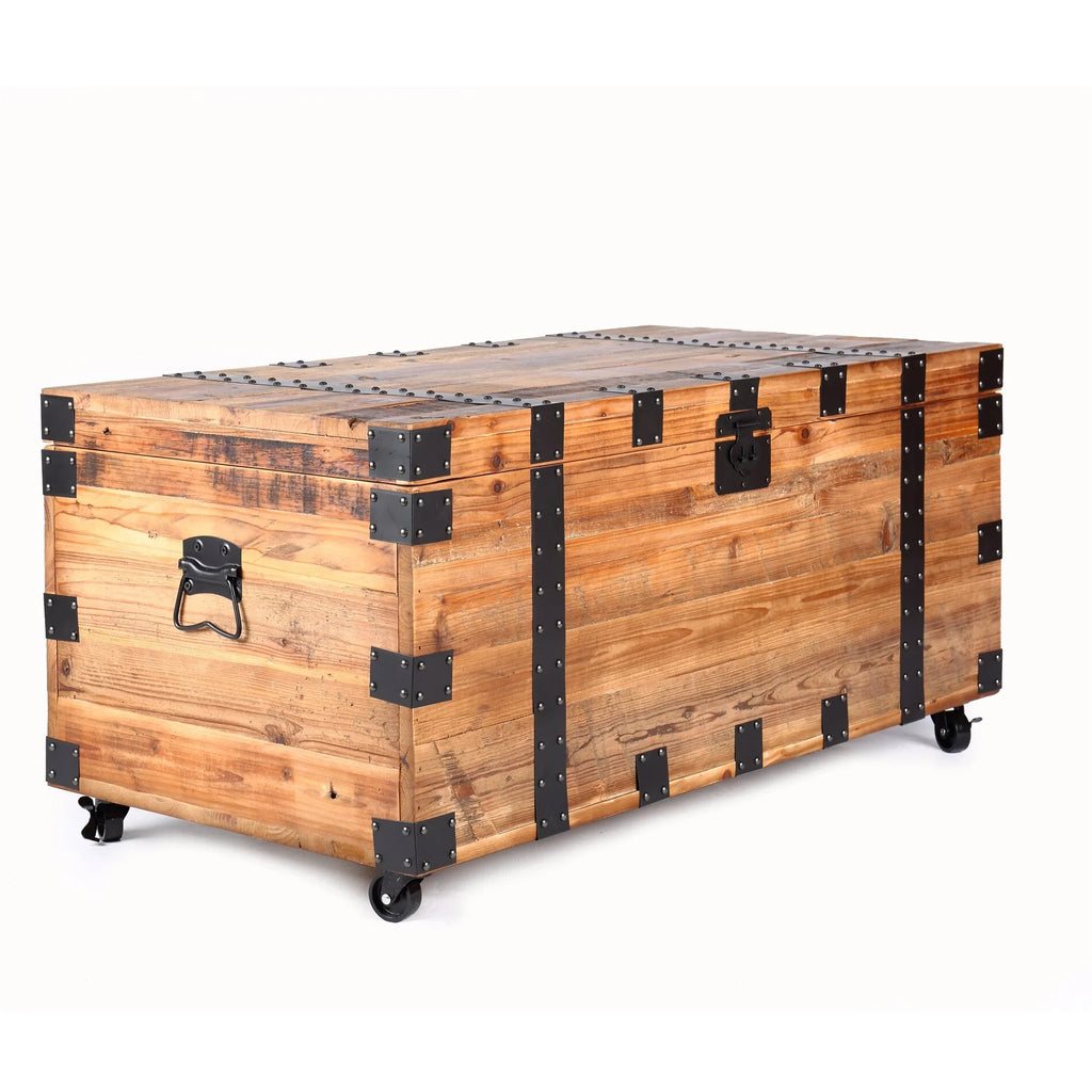 Large Capacity Storage Coffee Table with Four Wheel U204079