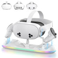 20W Magnetic Charging Station for VR Headset & Controllers with 2X2100mAh Batteries V439554