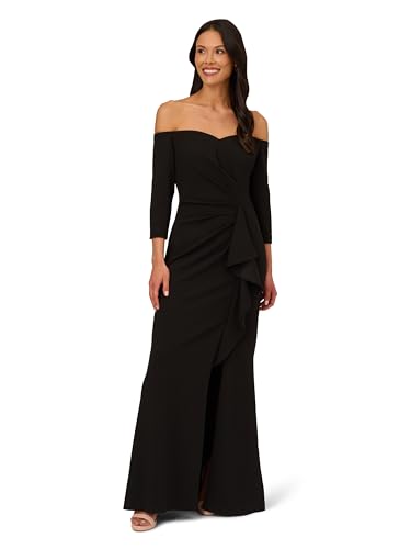 Off Shoulder Crepe Gown E800