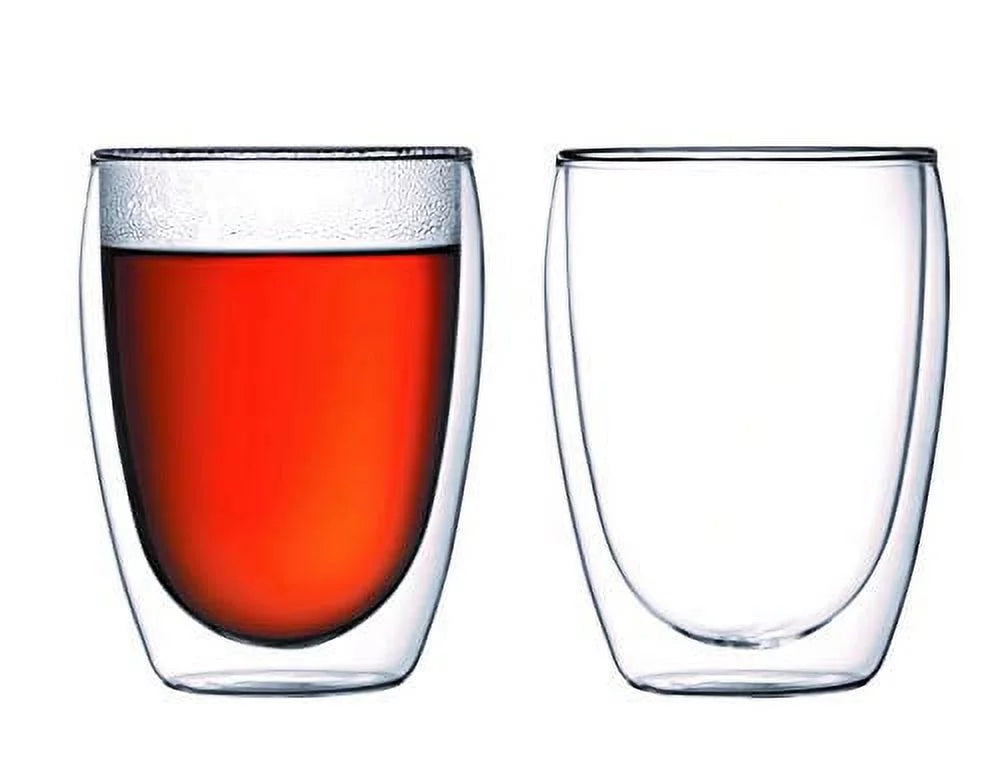 Double-Wall Insulate Glass, Clear, 12 Ounces, Set of 2 E743