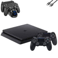Black 1TB PlayStation 4 Slim Gaming Console with 2 Controller L152