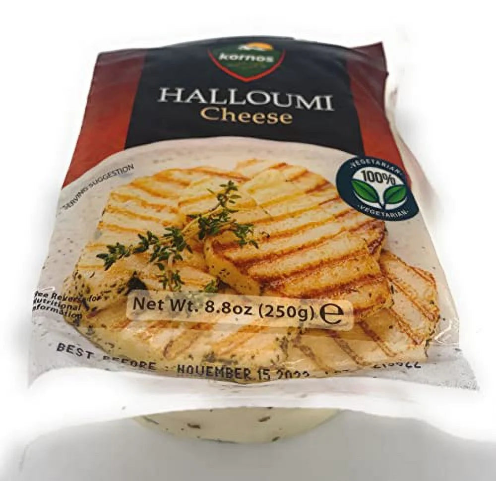4 Pack Halloumi Cheese Cow Sheep Goat's Milk 8.8 oz B150
