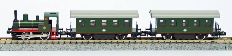 N Gauge Model Railroad Passenger Train S1755