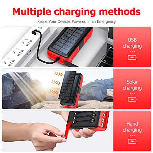 63200mAh Solar Charger Power Bank with Dual Outputs R9108