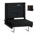 Wide Padded Bleacher Chair with Back Support X9813