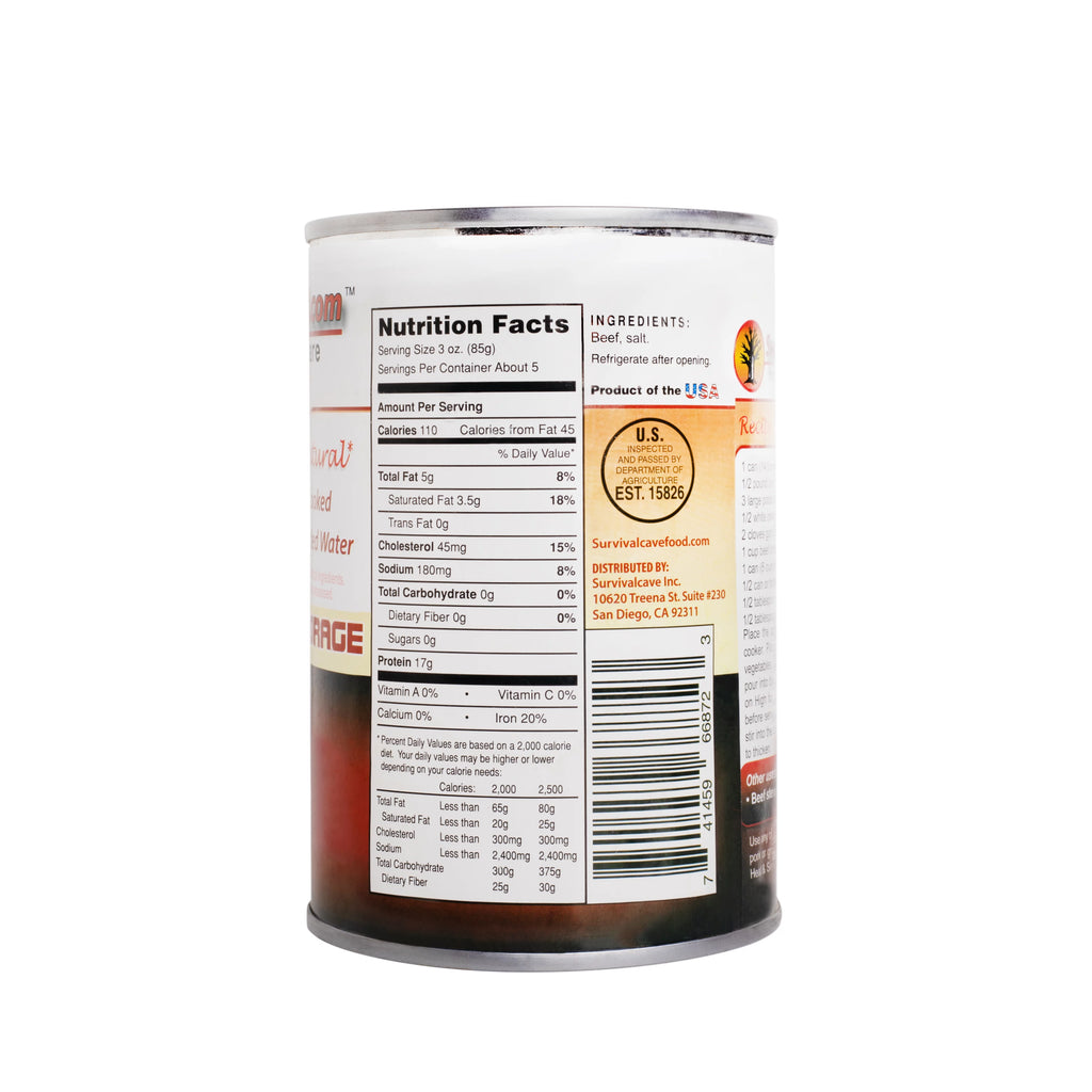 Canned Beef 14.5 oz 12 cans M442