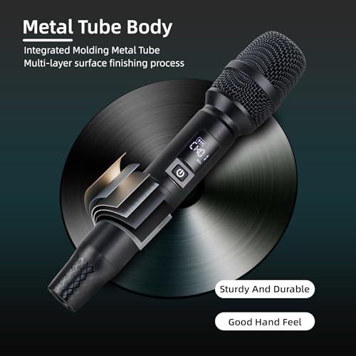 Wireless Bluetooth Karaoke Microphone with Rechargeable Receiver B463277