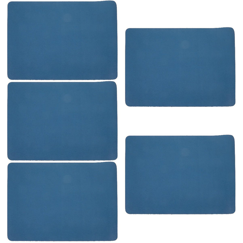 Set of 5 Large Breed Dog Water Bowls with Pet Feeding Mats 40x30x0.4 cm N3534