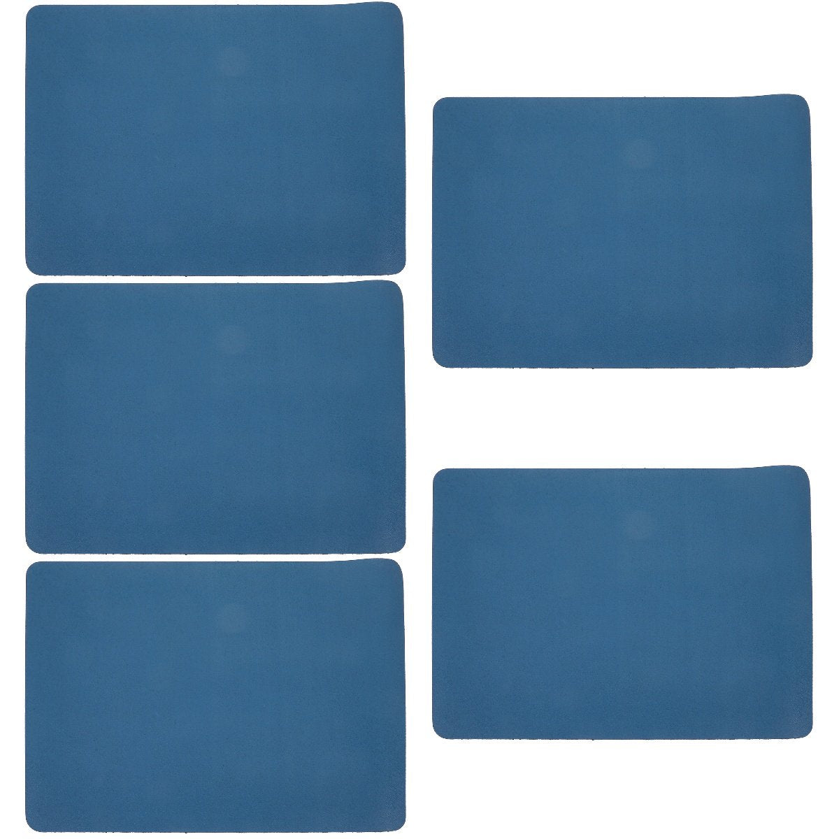 Set of 5 Large Breed Dog Water Bowls with Pet Feeding Mats 40x30x0.4 cm N3534