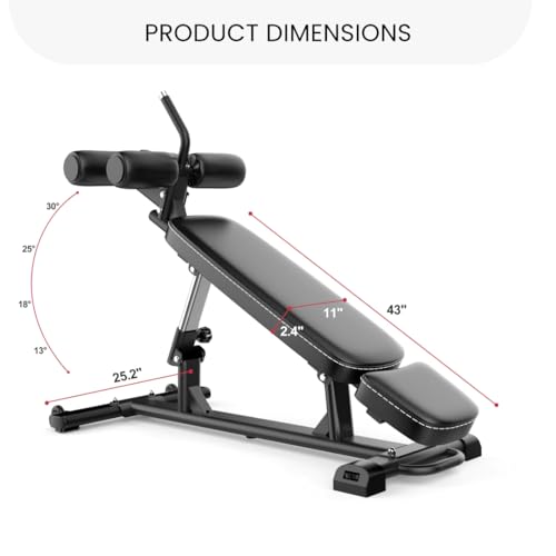 Adjustable Weight Bench with Reverse Crunch Handle E43730
