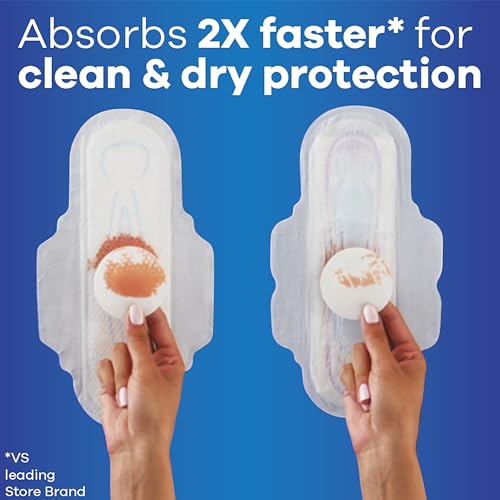 Ultra Thin Feminine Pads, Size 2 Long Super Absorbency, With Wings, Unscented, 58 Count N288206