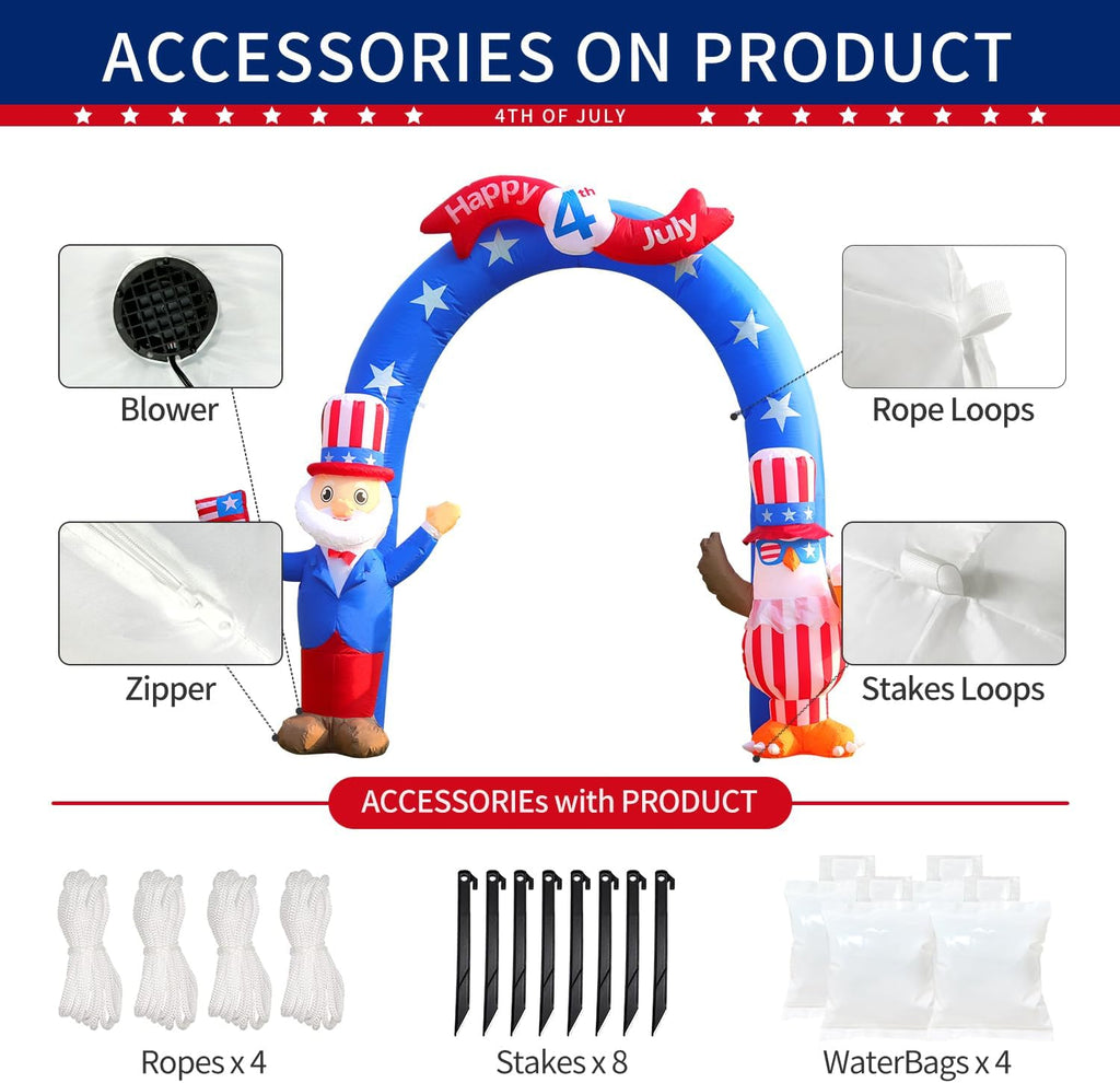 9 FT Inflatable Outdoor Decoration with LED Lights H483126