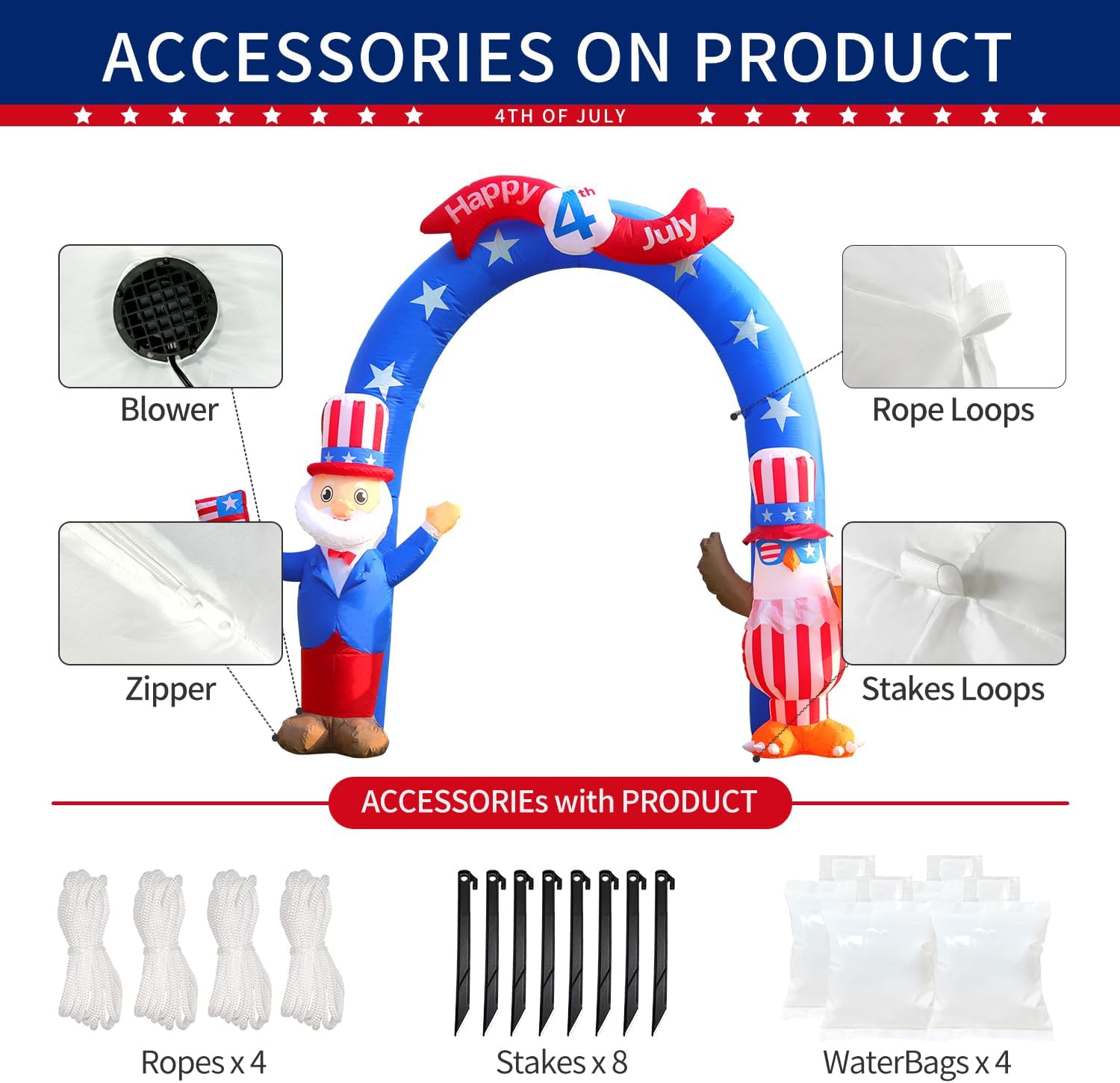 9 FT Inflatable Outdoor Decoration with LED Lights H483126
