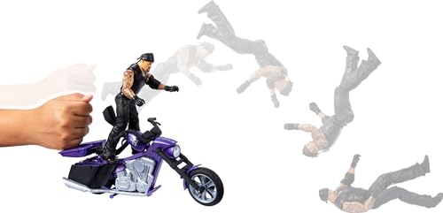 WWE Wrekkin' Slamcycle Vehicle & Figure Playset with Toy Motorcycle & Undertaker 6-inch Collectible K2827