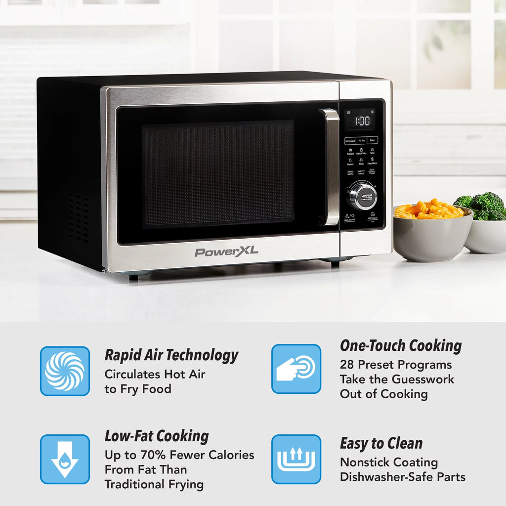 Stainless Steel / Black Microwave Air Fryer, 1cu. ft. X843321