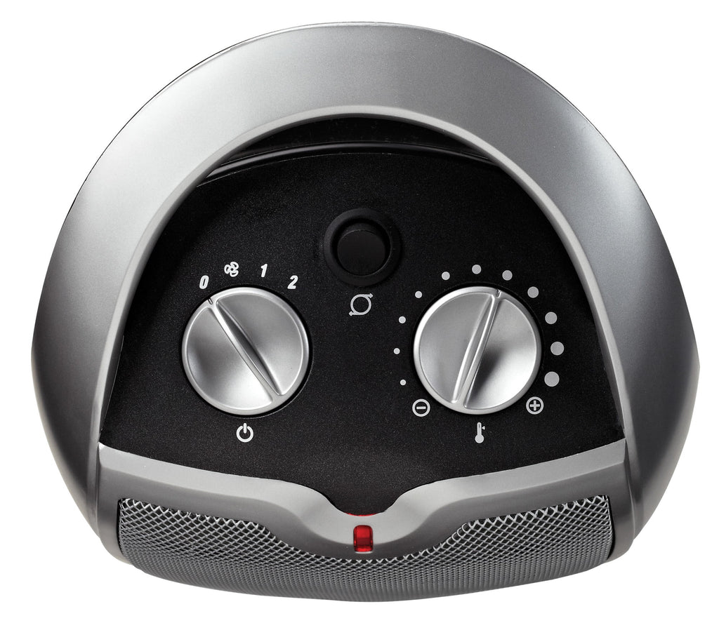 12" 1500W Oscillating Ceramic Tabletop Space Heater, Gray X77447