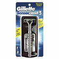 Sensor Excel Razor + 3 Razor Blade Refills, Twin Razor Blades I6830
