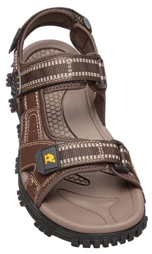 Men's Waterproof Leather Hiking Sandals E1259