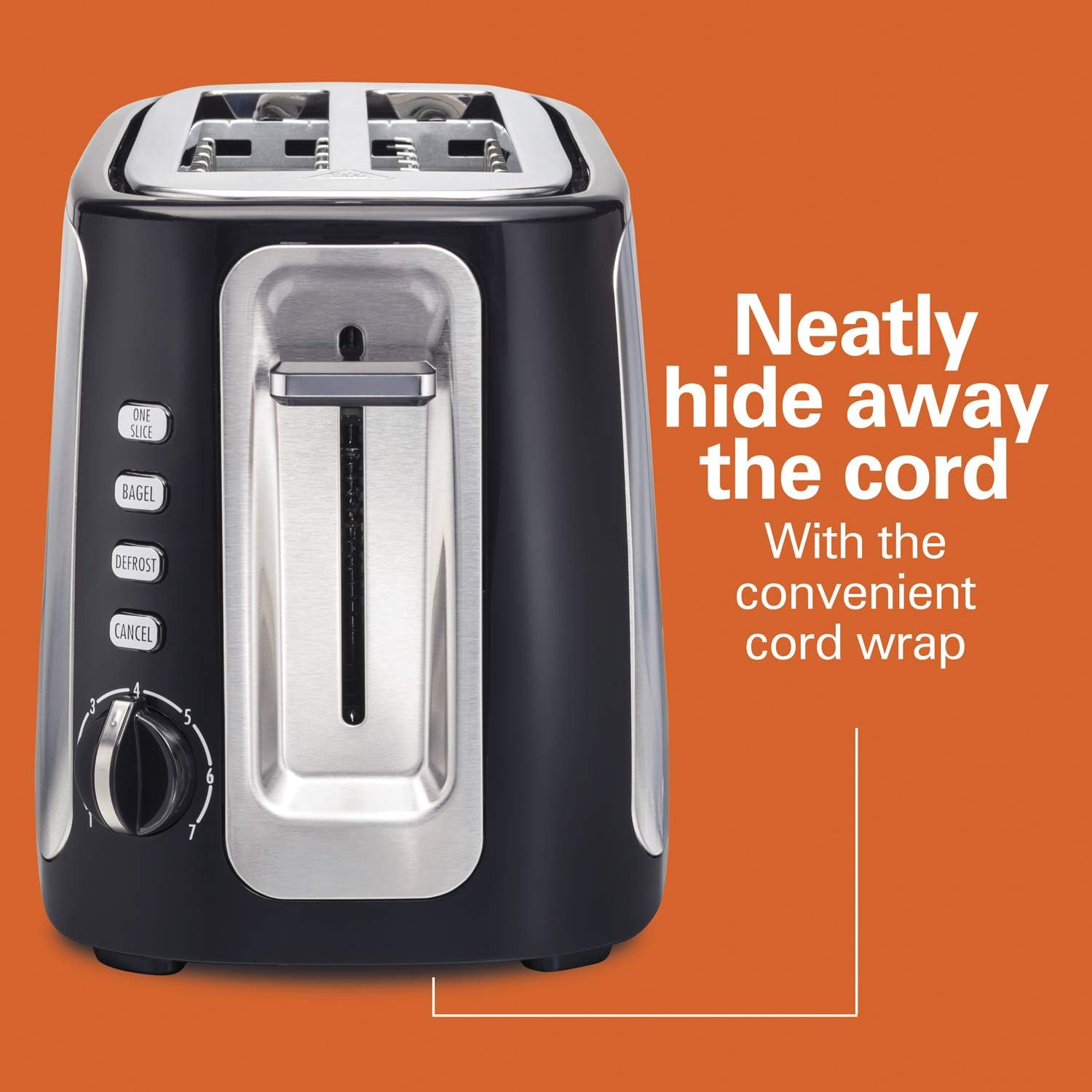 4-Slice Toaster with Long-Slots, Stainless Steel T9674