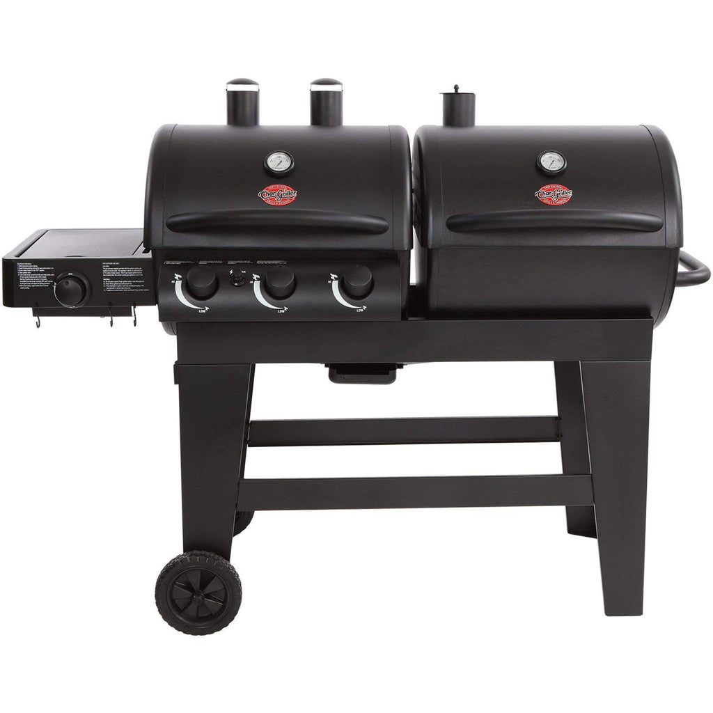 Dual Function Gas & Charcoal Grill Black B232099