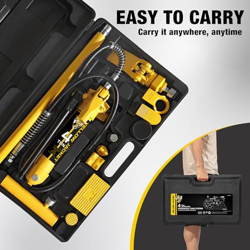 4 Ton Hydraulic Auto Body Jack Ram Kit with Blow Mold Case C878
