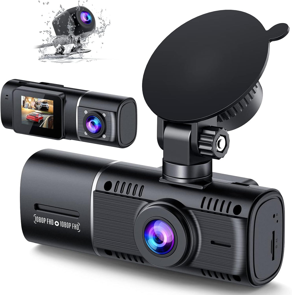 Dash Camera 1080P 1.5" Display 170° Wide Angle Motion Detection Pack of 2 F179