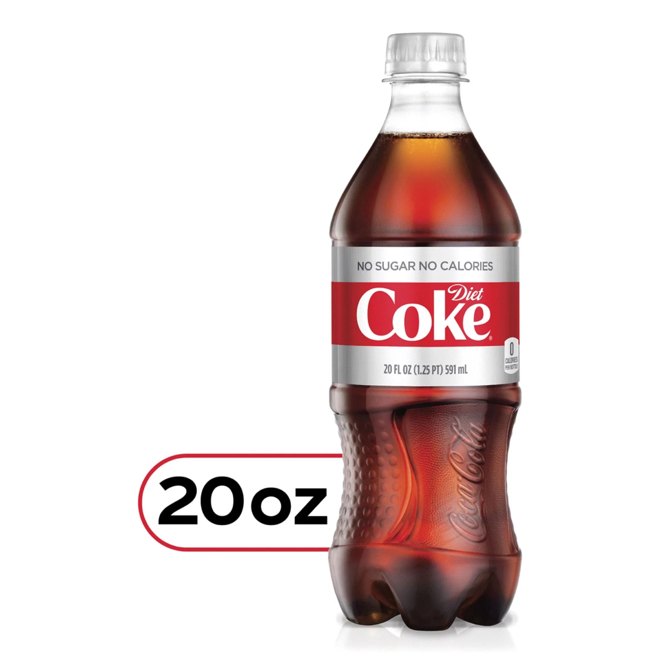 24 Pack 20oz Diet Coke Soda Bottles L4332