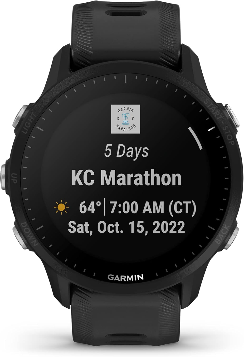 Black GPS Running Smartwatch (Renewed) C683