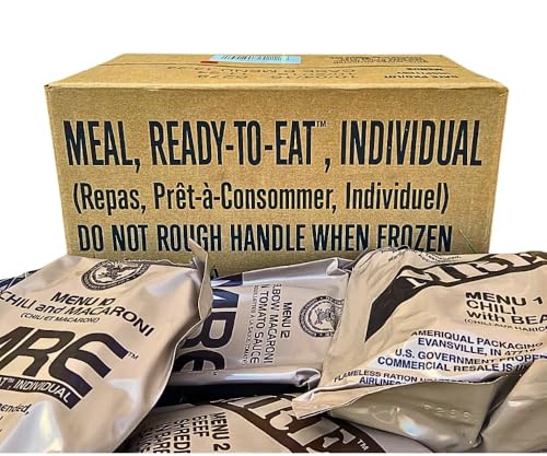 24 full food packs Military meals ready to eat with heater O257