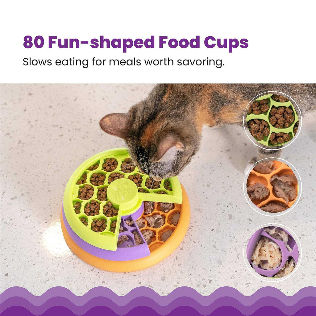 Multilayered Fun Puzzle Cat Feeder U830836