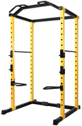 1000-Pound Capacity Adjustable Power Cage with J-Hooks and Dip Bars S2658
