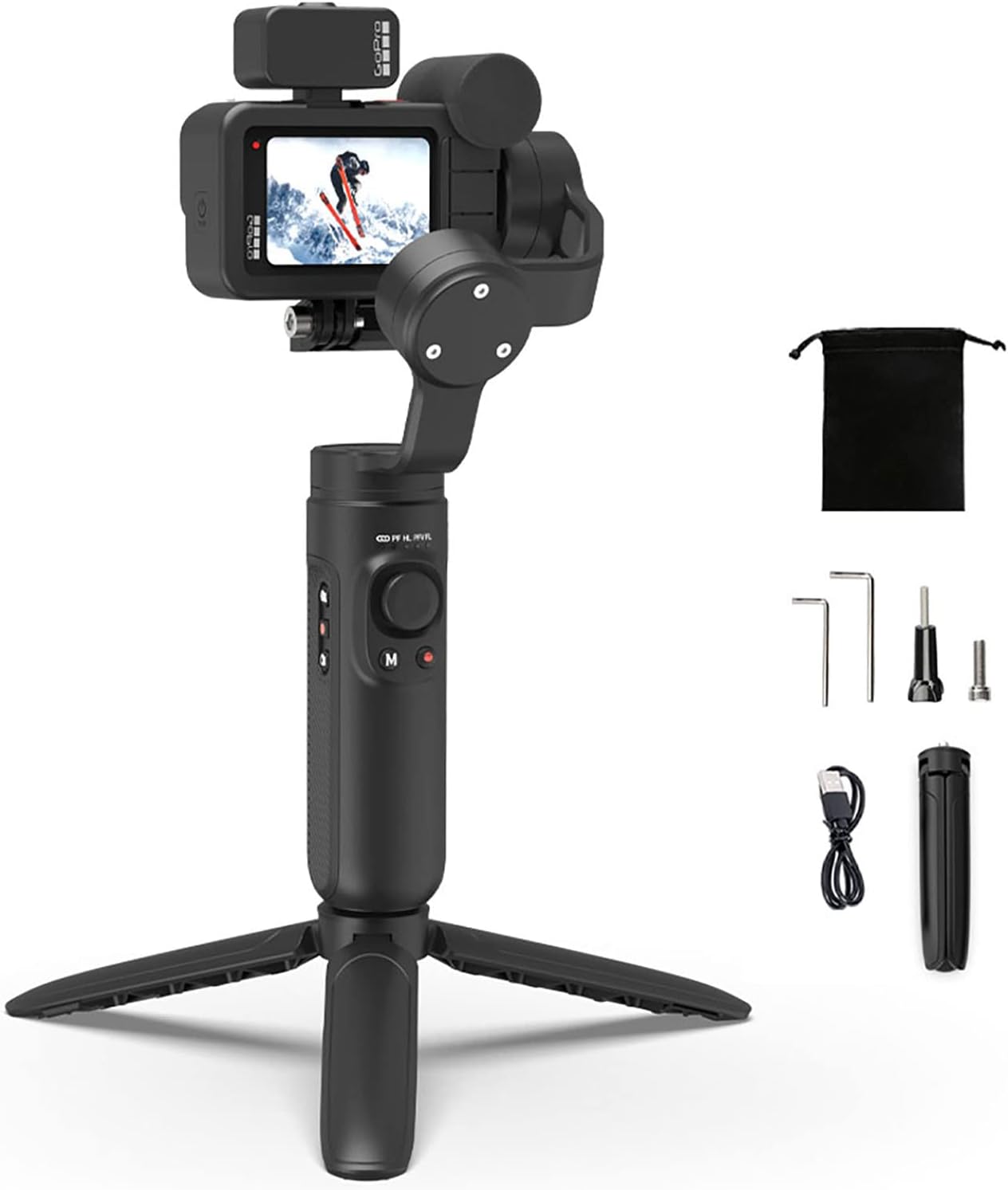 3-Axis Handheld Gimbal Stabilizer for Action Cameras A809