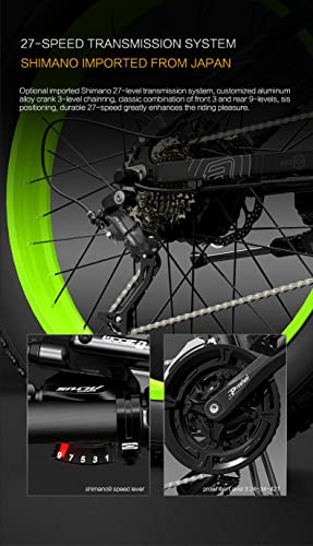 Foldable 26" x 4.0 Fat Tire Electric Bicycle with 1500w Motor and 48V 12.8Ah Removable Battery B638