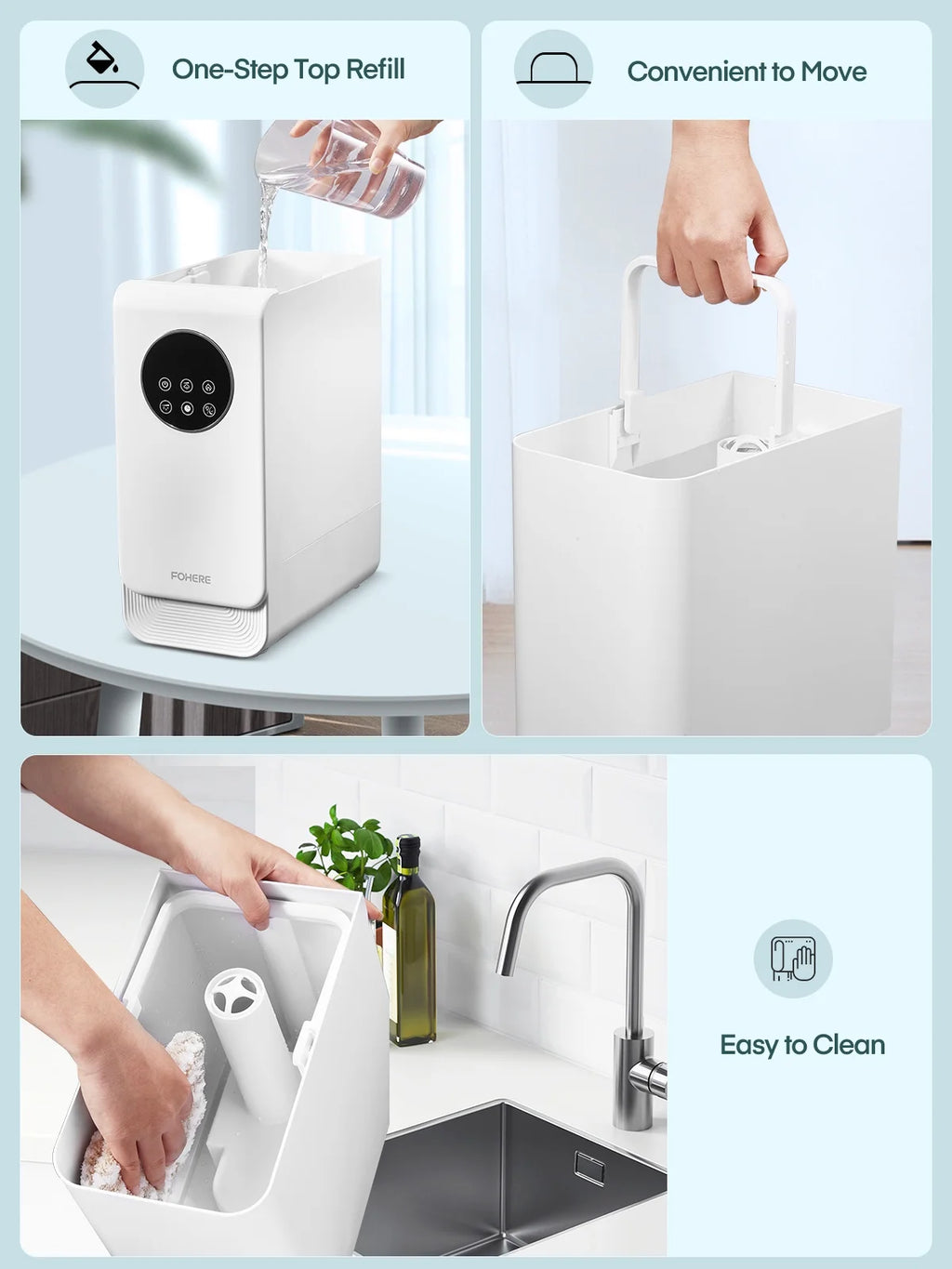 White 6.5L Ultrasonic Humidifier U965