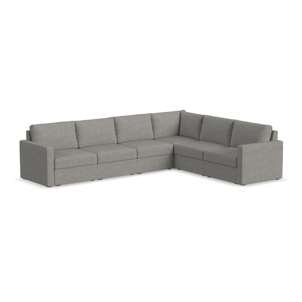 Gray Fabric Sectional W779