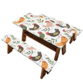 Fitted Rectangle Picnic Table Cover with Bench Covers A785802