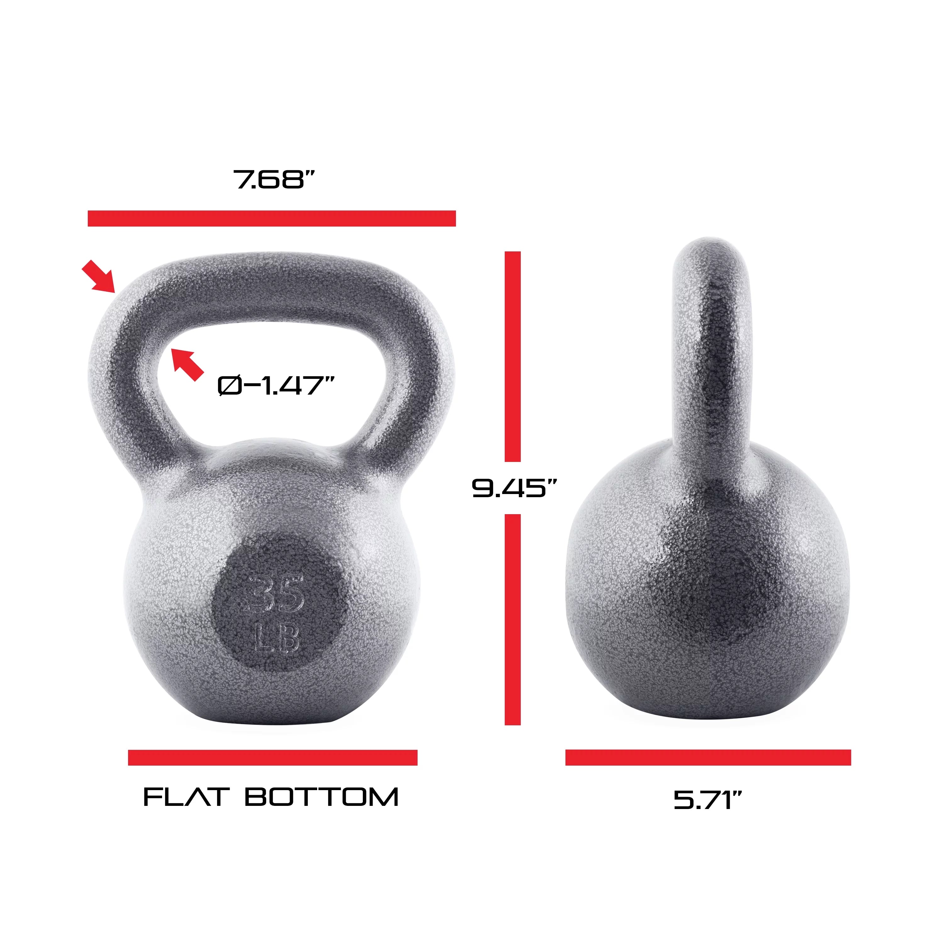 35-Pound Cast Iron Kettlebell Z1014