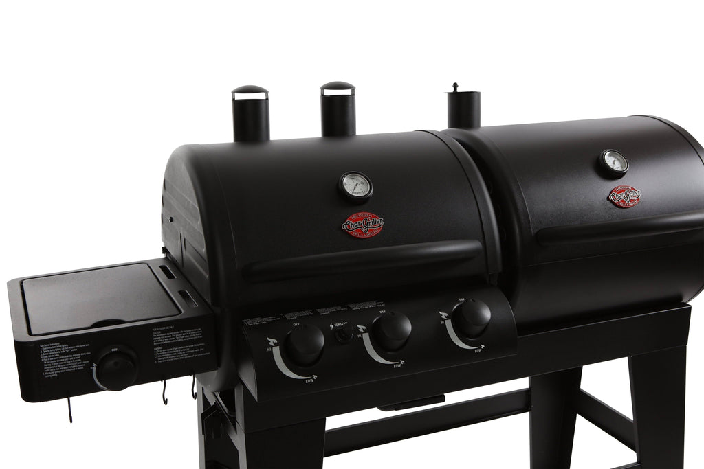 Dual Function Gas & Charcoal Grill Black B232099