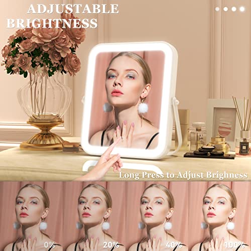 LED Makeup Mirror with Lights, 360° Rotation E20337