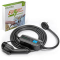 16ft J1772 Level 2 Portable 32A EV Charger Electric Car Fast Charger EVSE NEMA 14-50 Black M559043