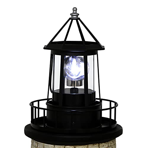 Red Rotating Solar Lighthouse Light, IP65 Waterproof L9346