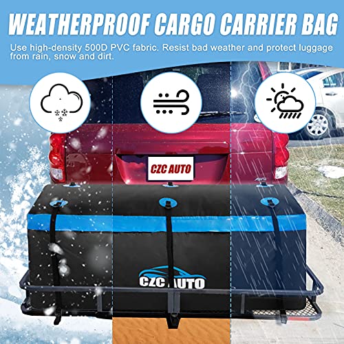 Blue 20 cu. ft Waterproof Hitch Cargo Carrier Bag B1540