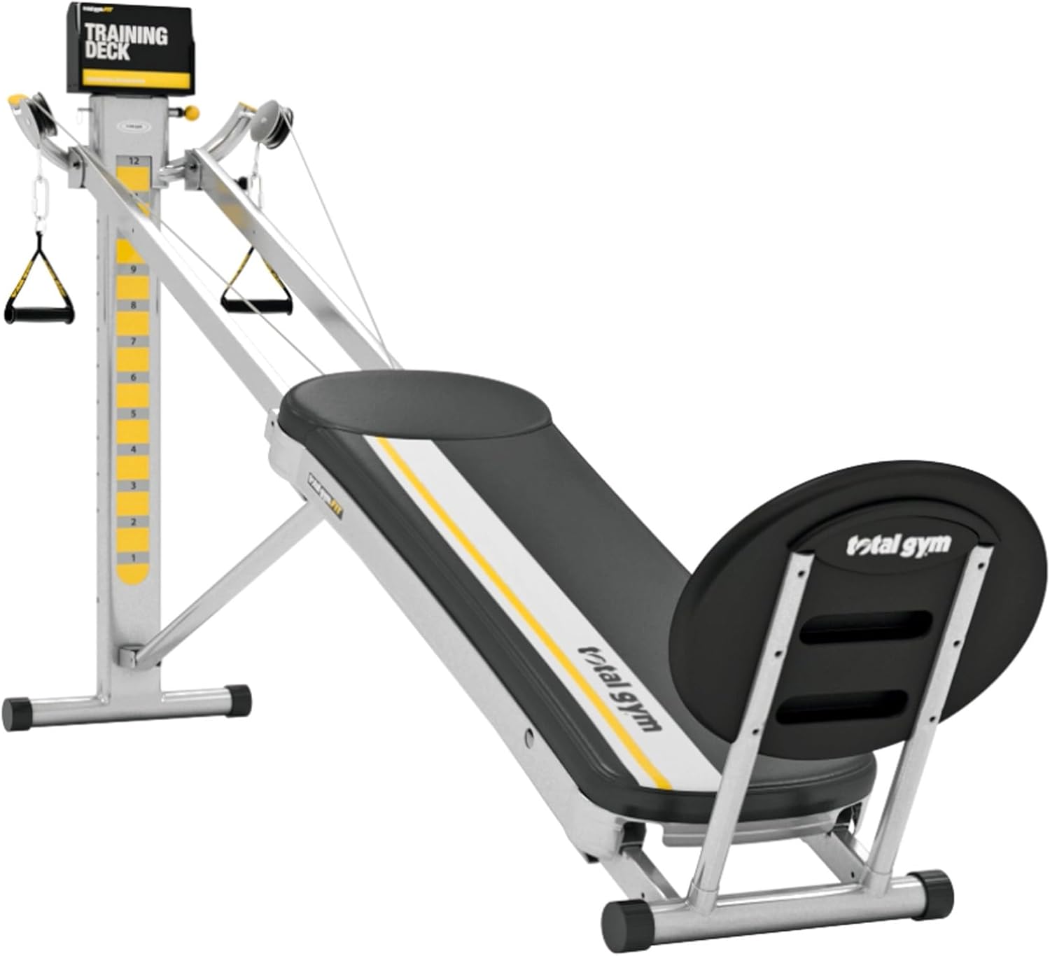 12 Resistance Levels Folding Home Gym Machine with AbCrunch Accessory and Squat Stand E6159