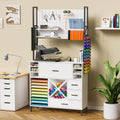 Craft Organizers and Storage Cabinet with Power Outlet, Pegboard, Vinyl Holders L99990