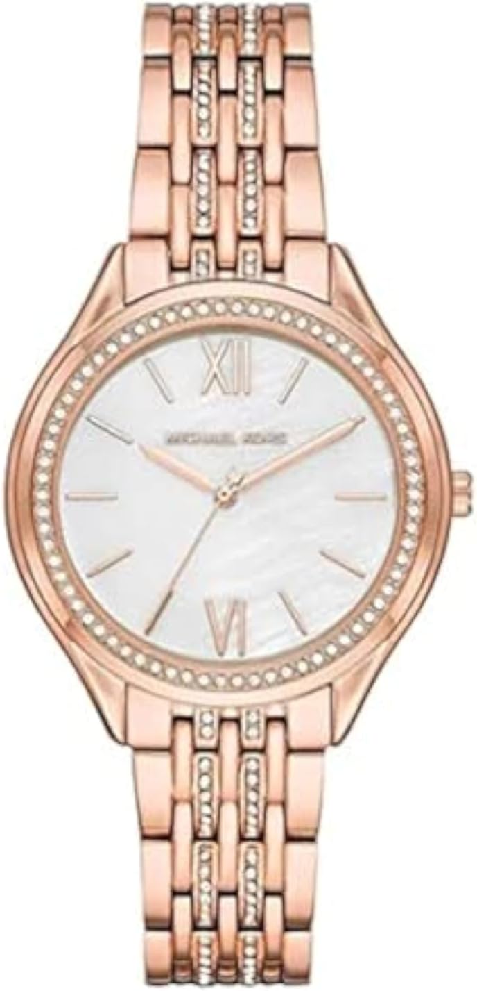 Rose Gold-Tone Alloy Three-Hand Watch T9370