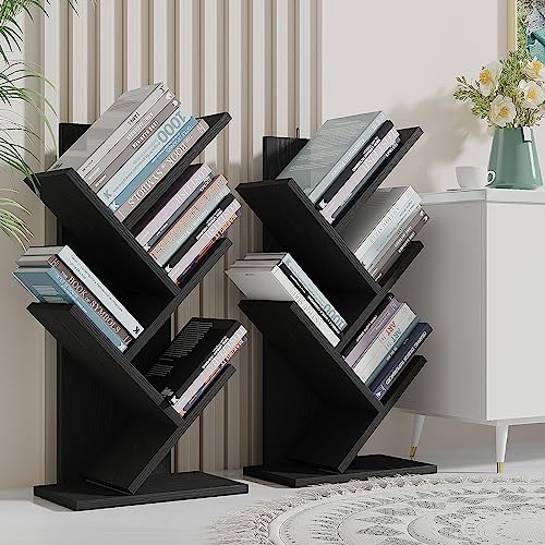 4 Tier Natural Wood Bookshelf B695647