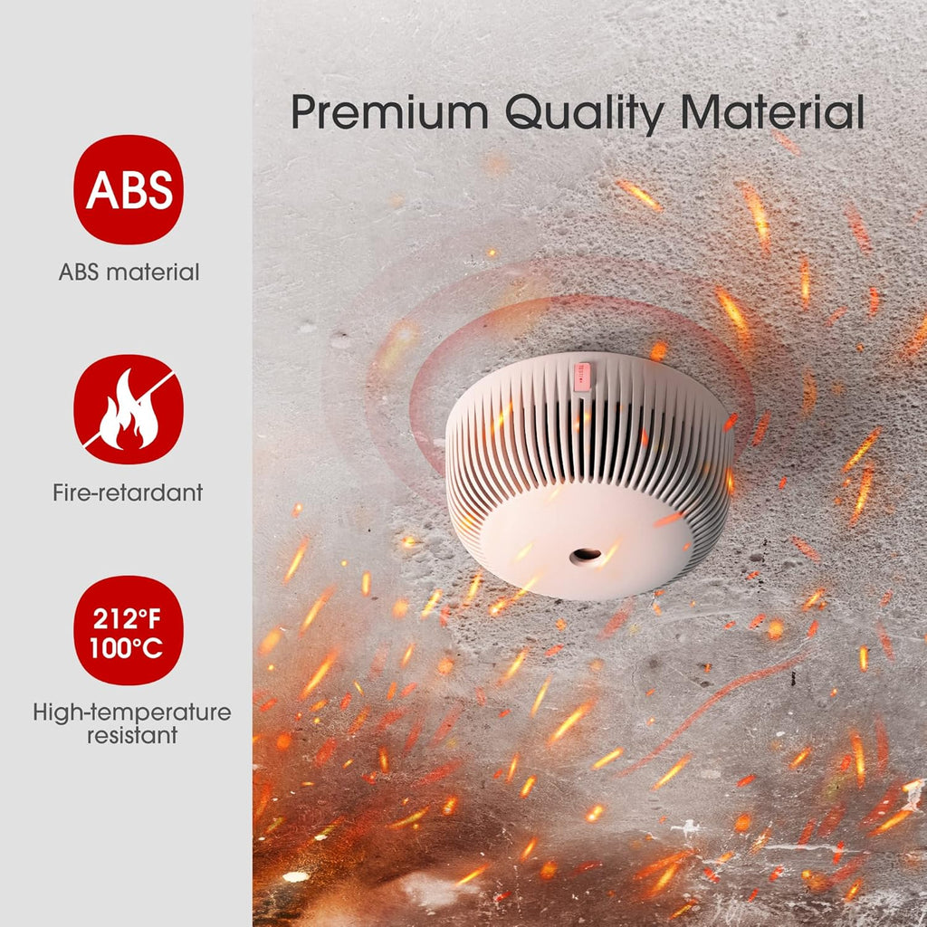 10-Year Battery Smoke Detector with Photoelectric Sensor, Pack of 2 V3821