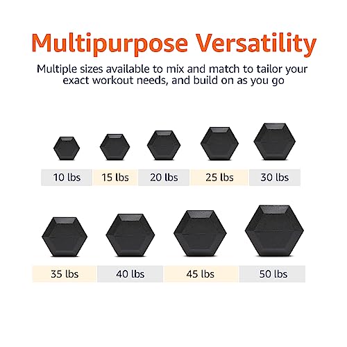 Rubber Hex Dumbbell Hand Weight O489172