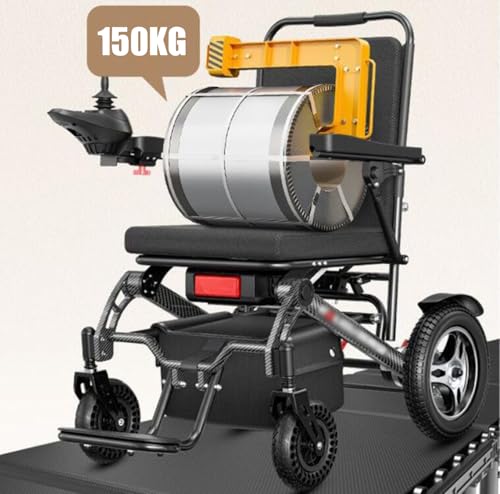 Silver Foldable Electric Wheelchair 300lbs 12.4 mi Cruise Range P5778