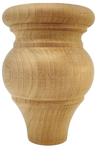 Red Oak Bun Foot Set of 4 X88674